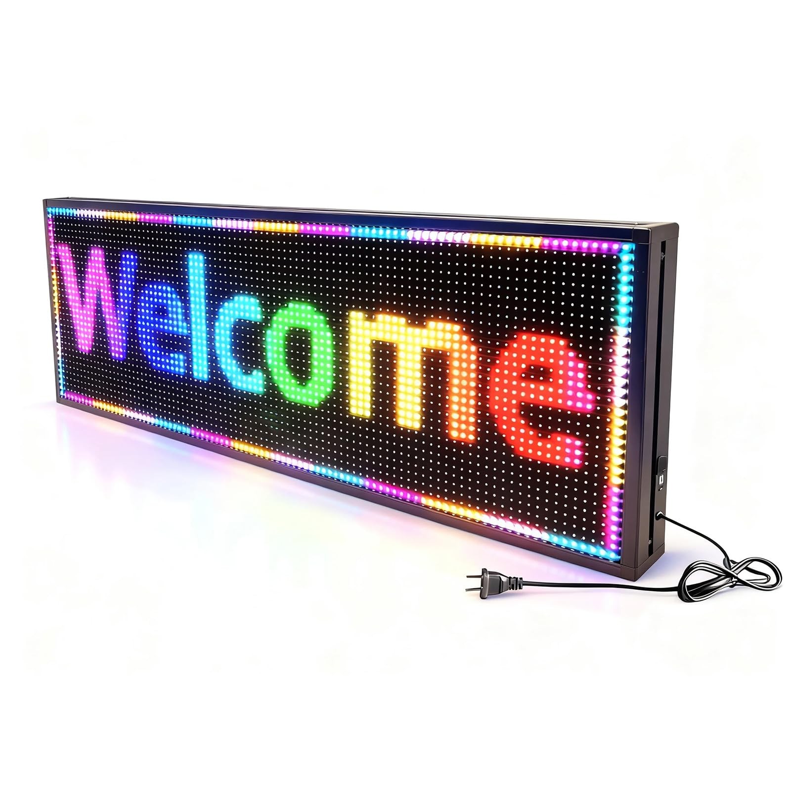 JINBLIZZARD 39&Prime;×14&Prime; Programmable Led Sign – Scrolling for Business Ads
