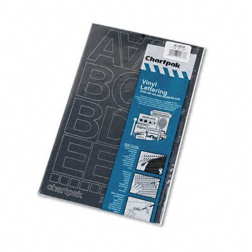 01050 Chartpak Products – Chartpak – Press-On Vinyl Letters & Numbers, Self Adh