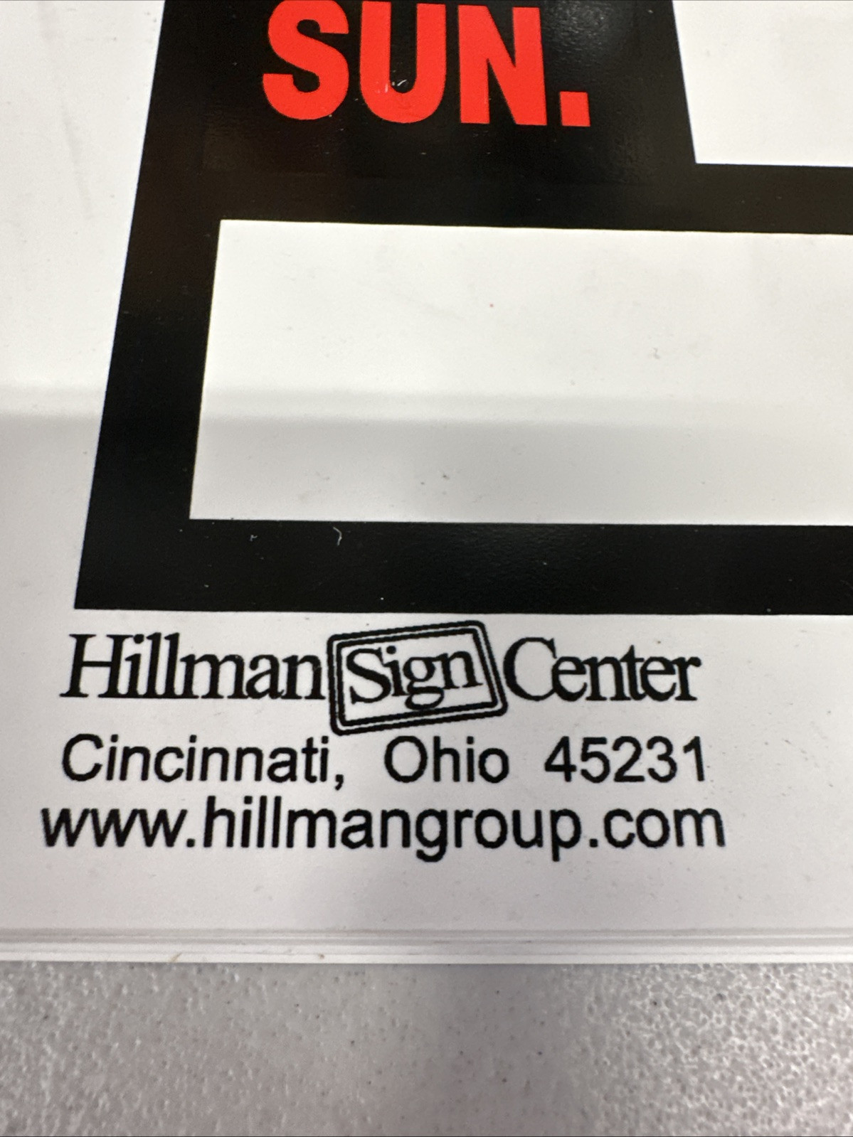 BUSINESS HOURS Window Sign Days of Week 8&Prime;x12&Prime; Hillman 839888 {50}