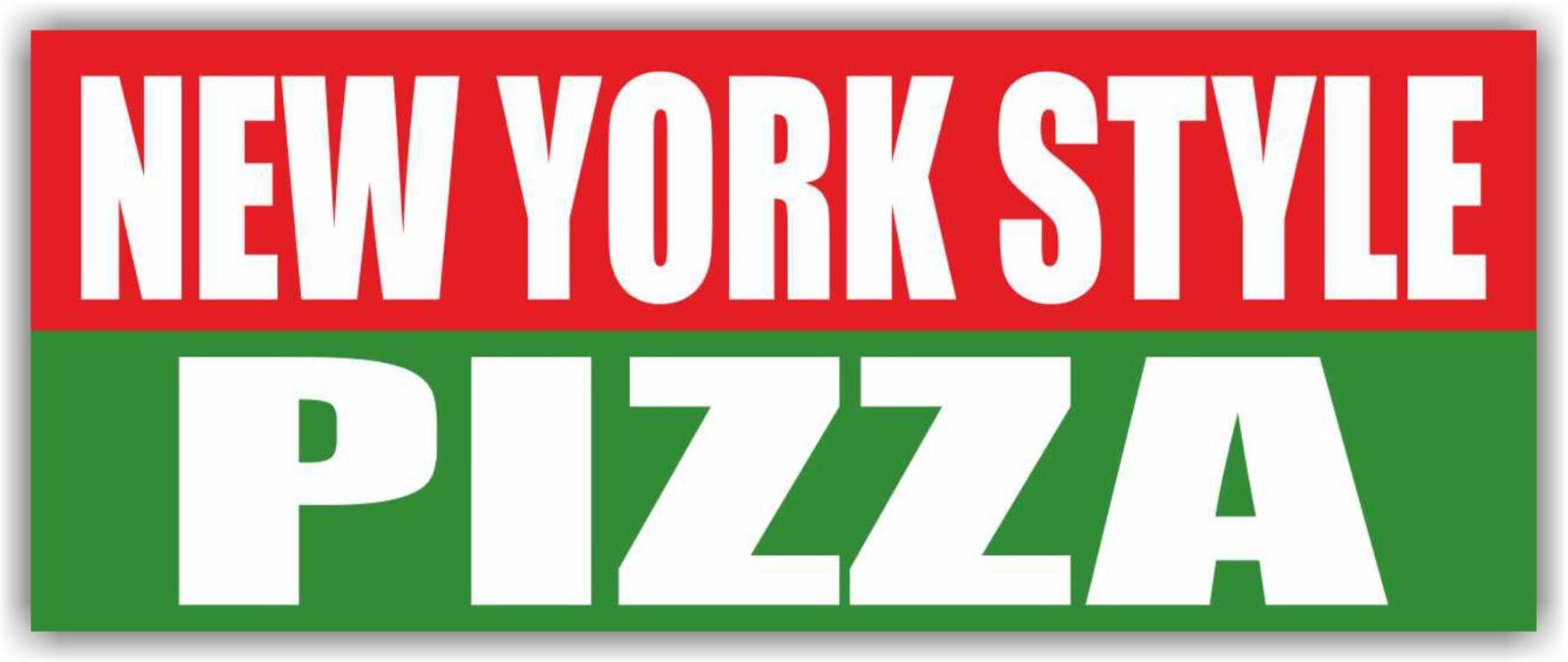 NEW YORK STYLE PIZZA Advertising Banner Vinyl Mesh Sign Food Bar Buffet Sub