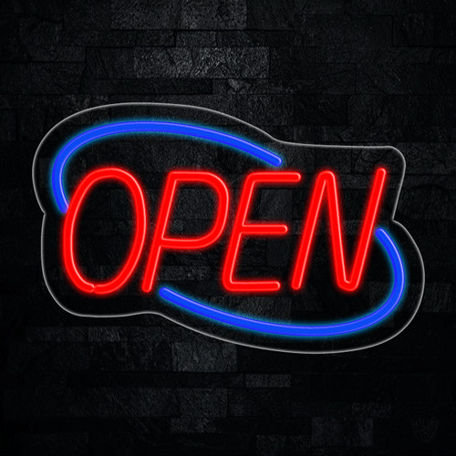 Open LED Neon Sign 22&Prime;L x 14&Prime;H #30153BR