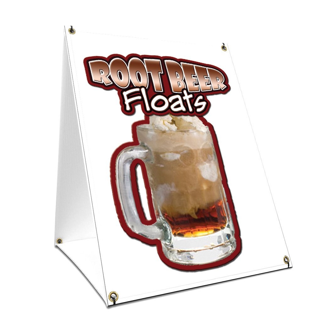 Signmission A-Frame Sidewalk Root Beer Float Sign Graphics On Each 18 X 24