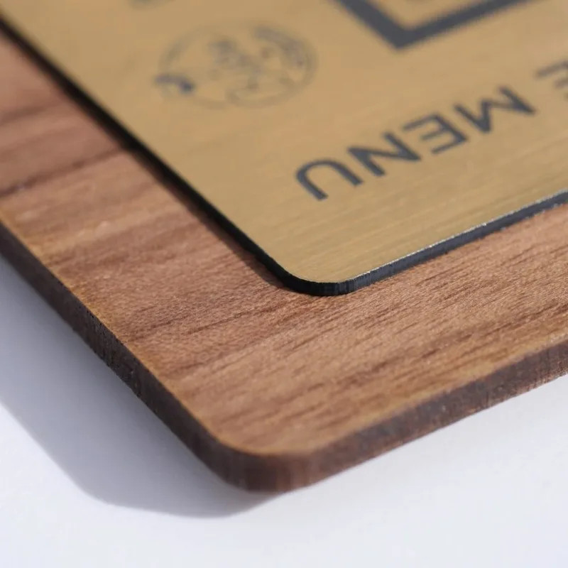 Personalized Engraved Wooden QR Code Easel (NFC) – Google Review Stand