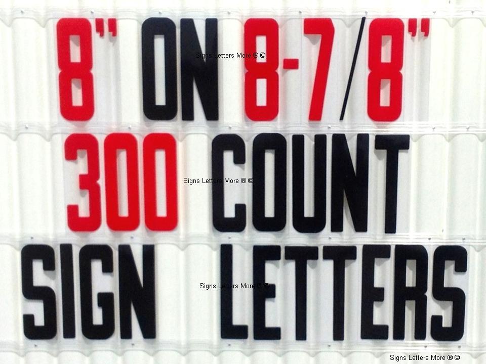 8&Prime; On 8 7/8&Prime; Readerboard Marquee Sign Flex Letter Set 300 Count