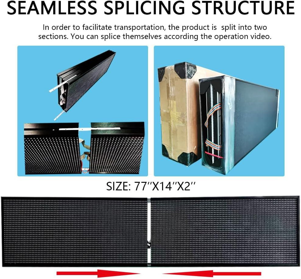 Programmable Waterproof LED Scrolling Sign for Business & Store Advertising