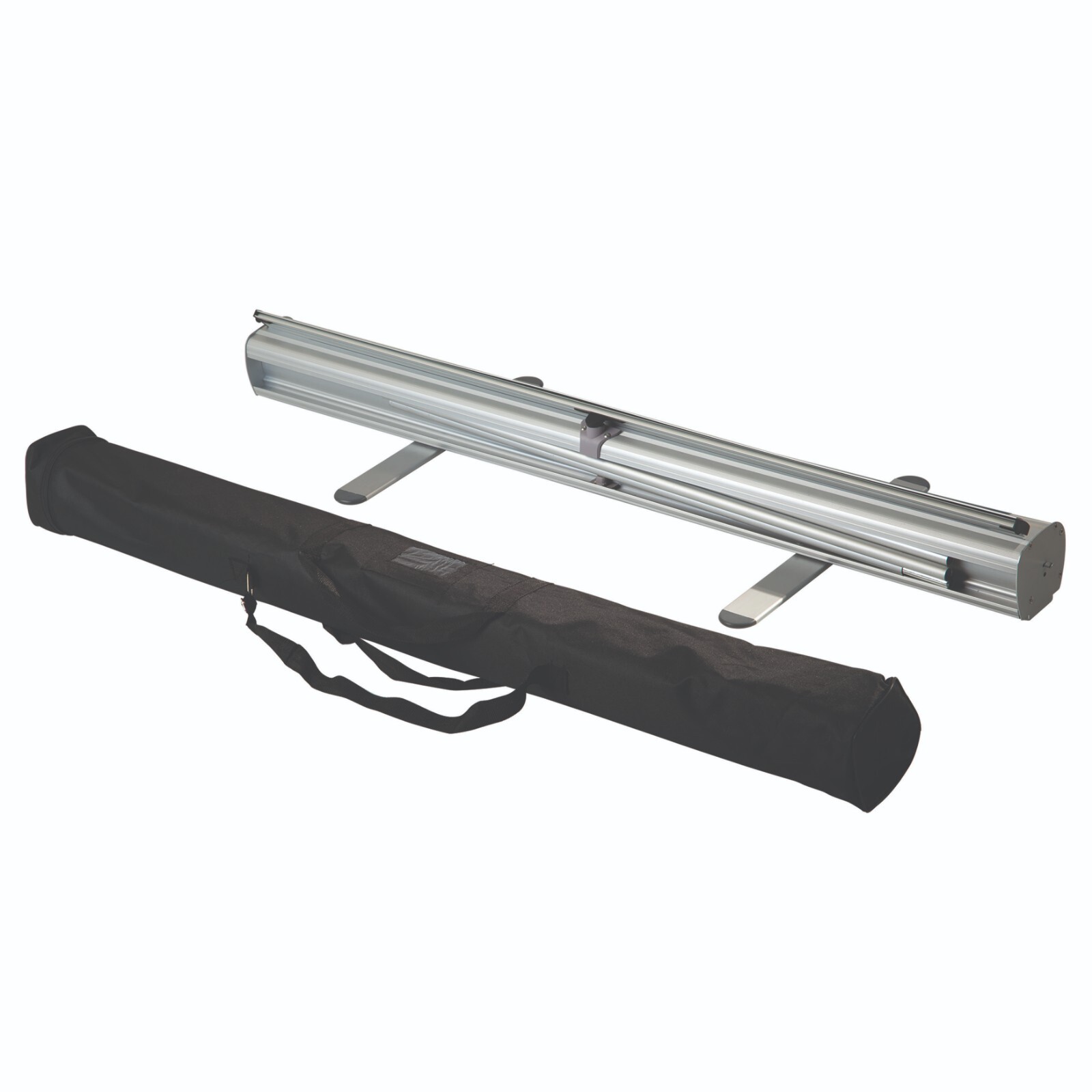 Retractable Banner Stand-Roll Up Banner Holder 33.46×78.74 Inch Silver Aluminum