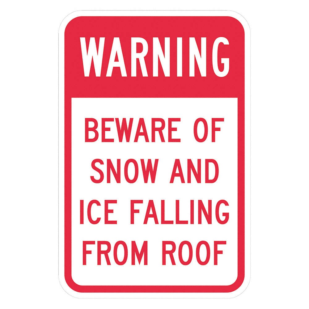 LYLE T1-1401-DG_12x18 Rflctv Icy Conditions Warn Sign,18x12in 448W59