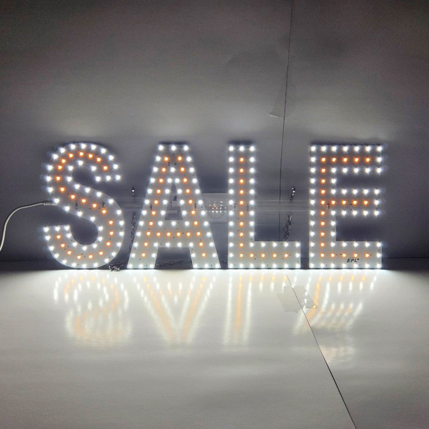 EPL Signs SALE Yellow LED Sign Business 8&Prime;x22&Prime; Remote 2G Blinking Mode
