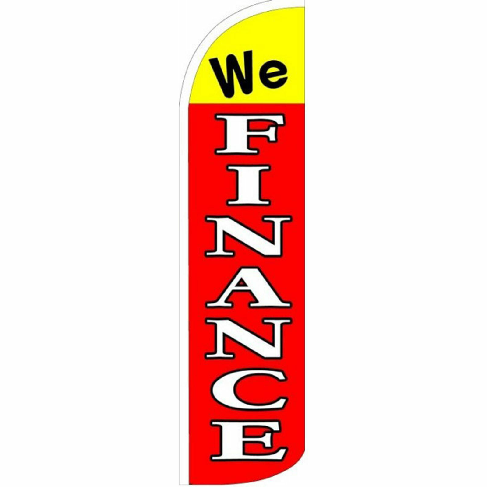 We Finance Flag Flutter Feather Banner Swooper Extra Wide Windless Bundle Kit