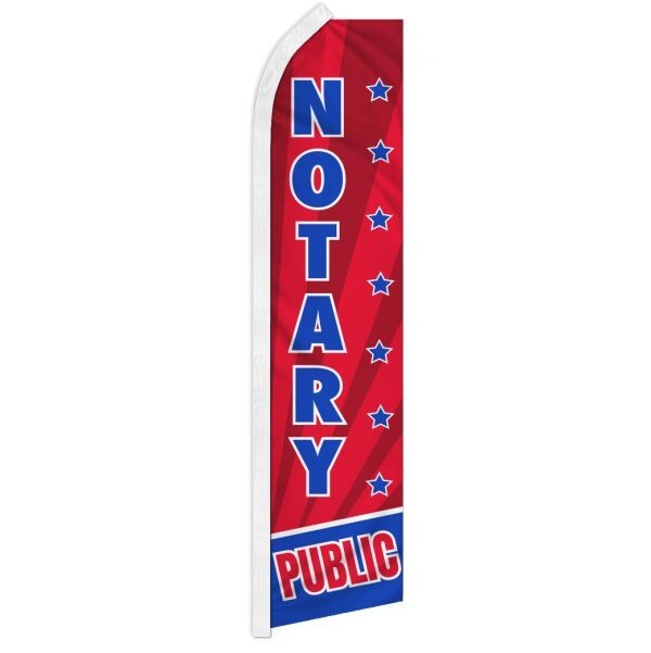 Notary Public Swooper Feather Flutter Advertising Flag Taxes IRS File Specialist
