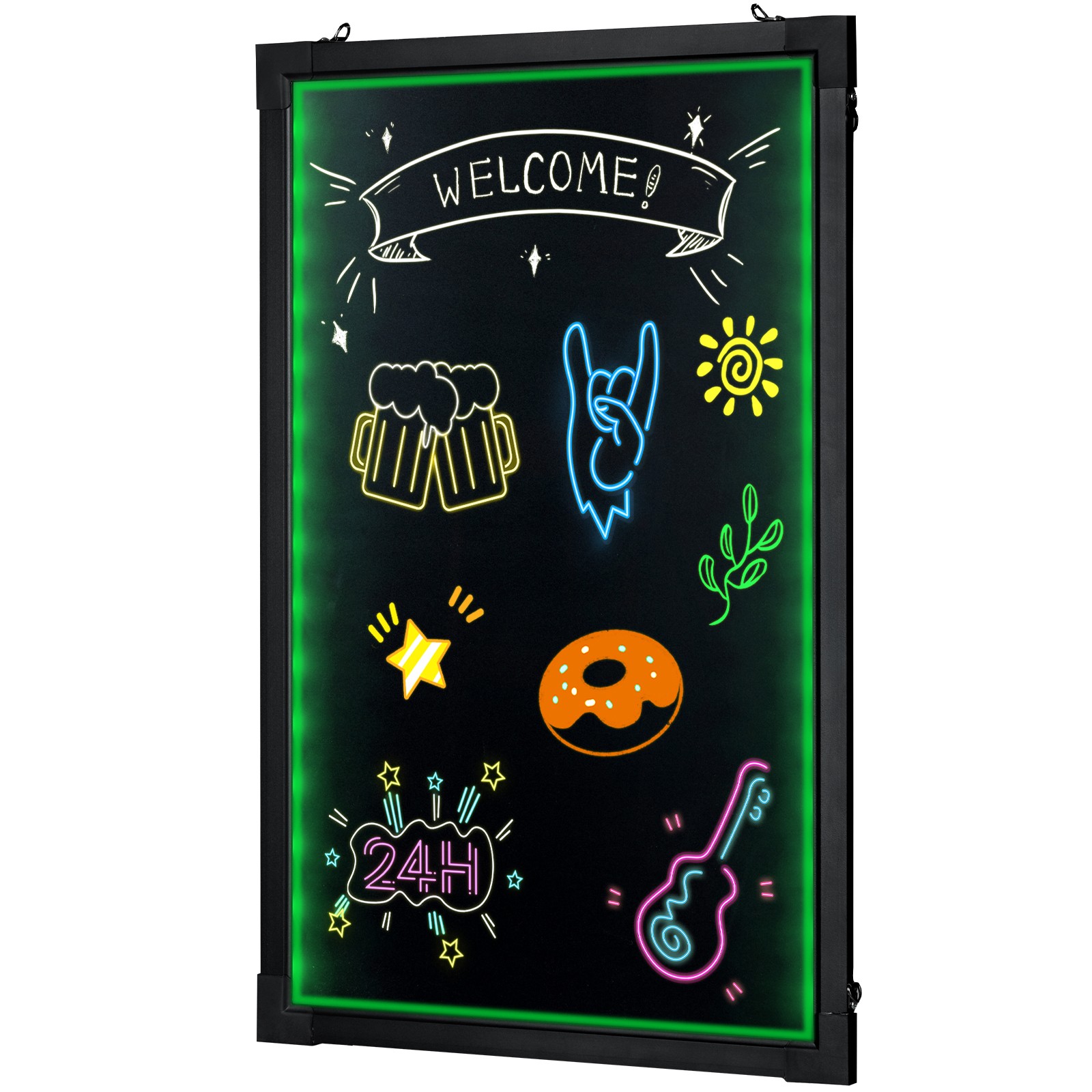 Uimoso LED Message Board 16&Prime;x12&Prime; Illuminated Erasable Light-Up Chalkboard