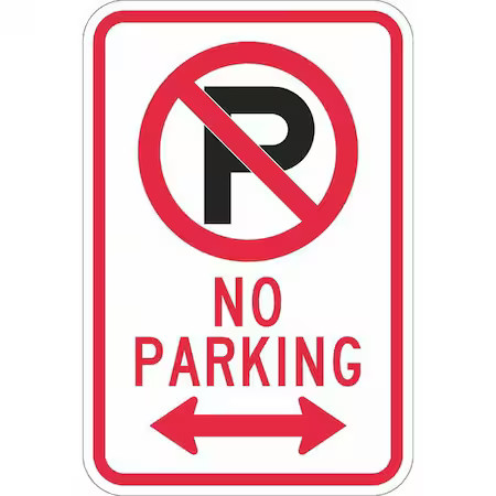 Lyle T1-1058-Dg_12X18 Fire Lane Parking Sign, 12 In W, 18 In H, English,