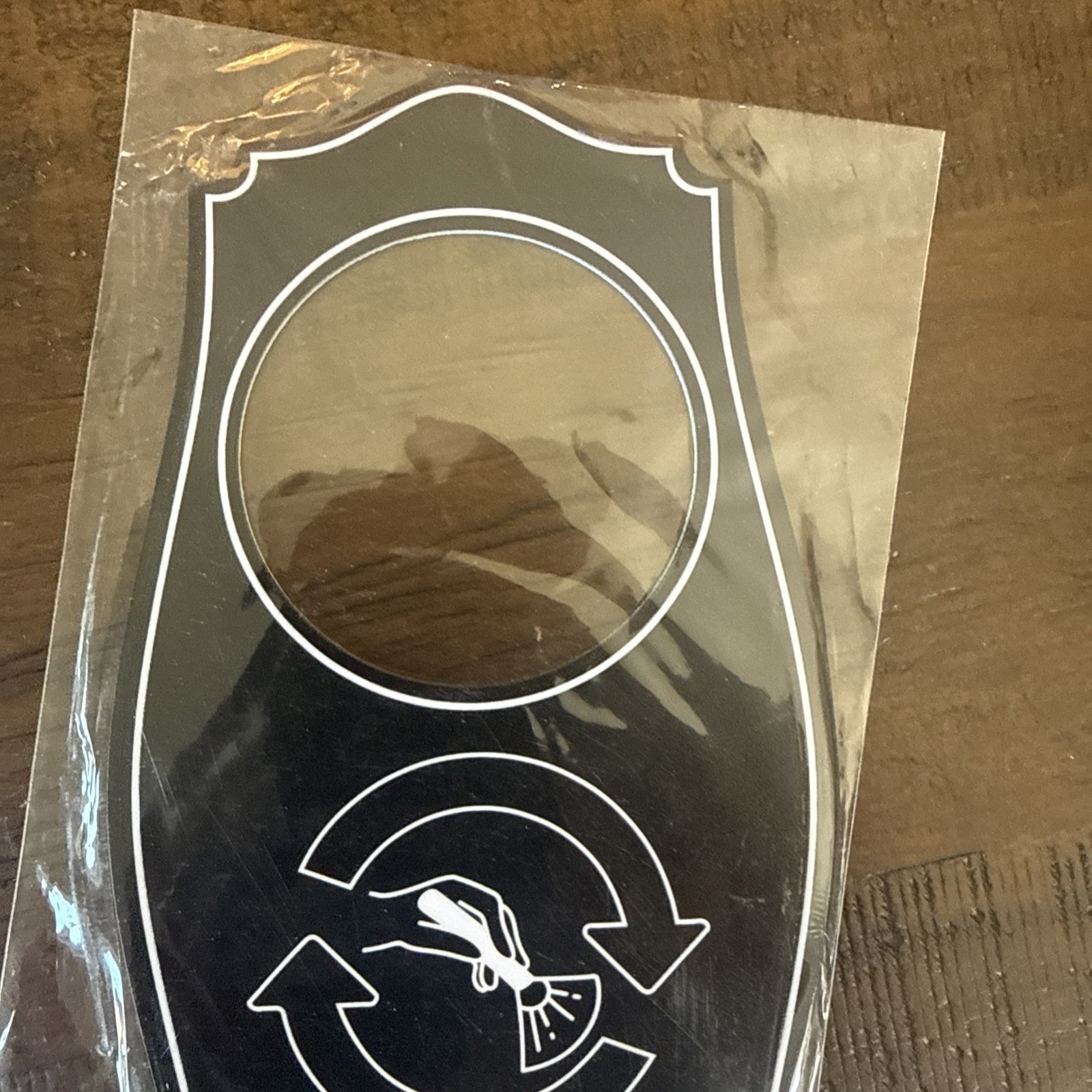 Signs ByLITA Cleaning in Progress Door Hanger – Black 4&Prime; x 8&Prime;
