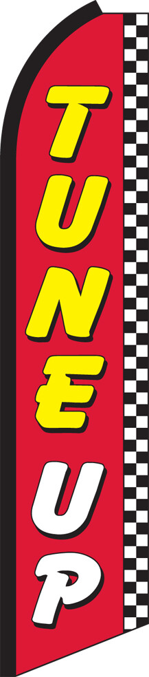 SWOOPER FEATHER FLUTTER FLAG TUNE UP SERVICE SIGN ADVERTISING HALF SLEEVE SUPER