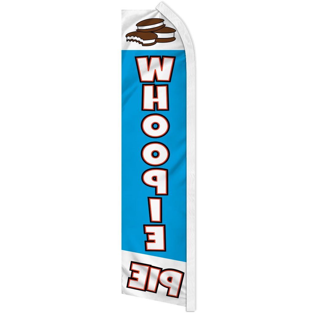 « WHOOPIE PIE » advertising super flag swooper banner business sign dessert treat