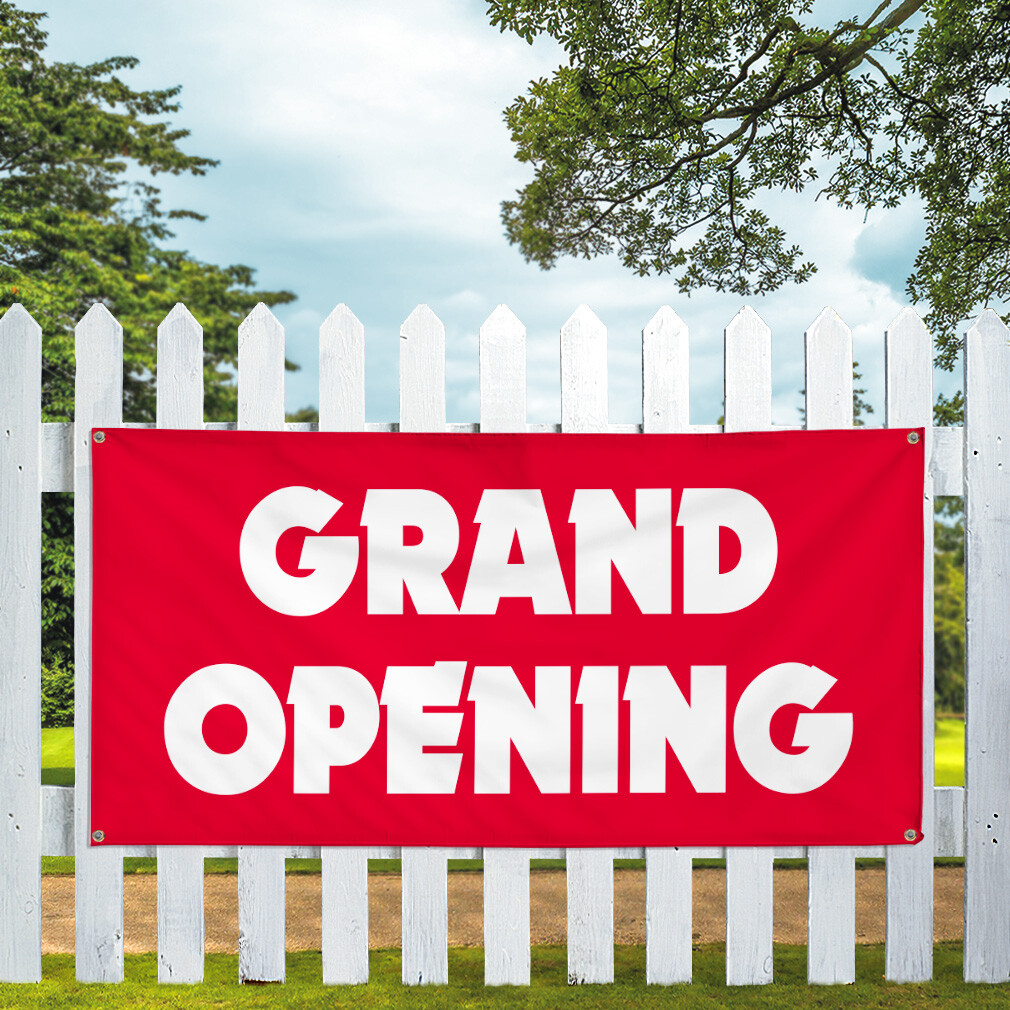 Vinyl Banner Multiple Sizes Grand Opening Outdoor Advertising Printing E Outdoor