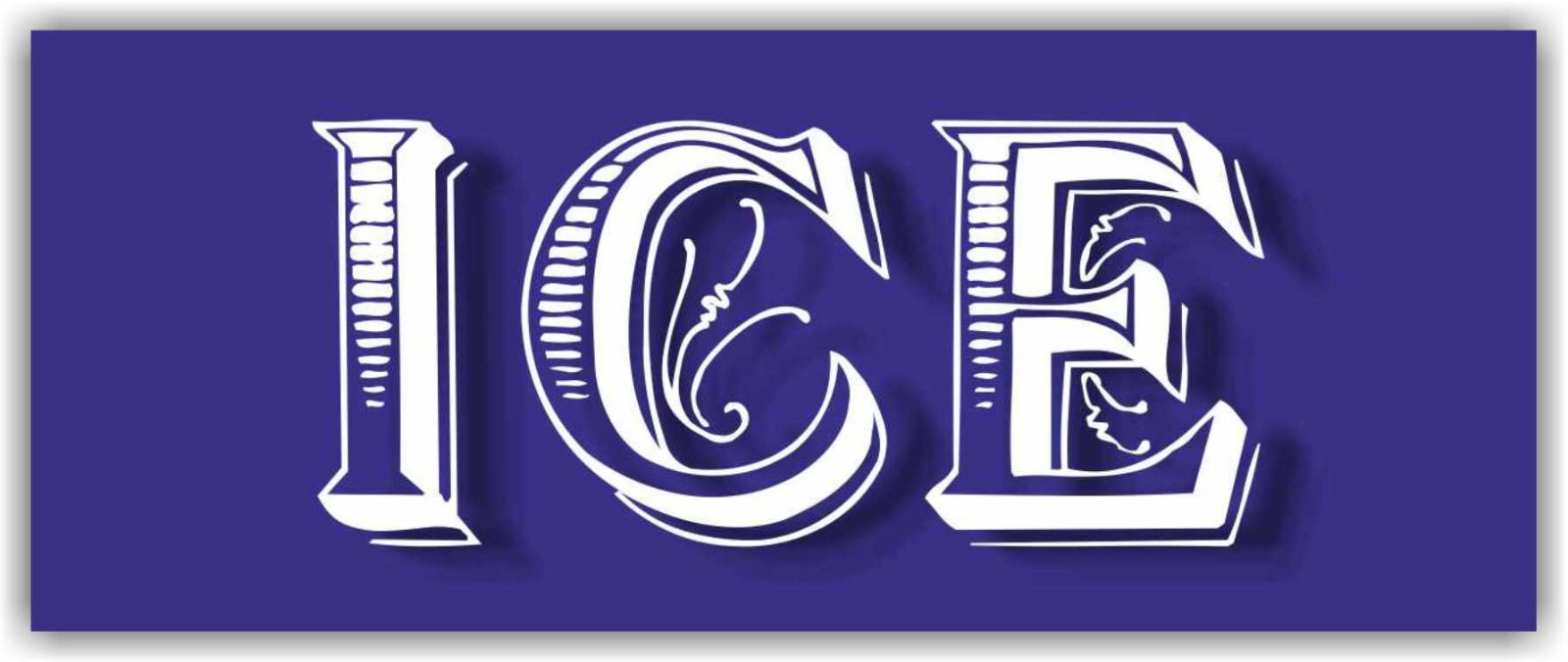 ICE Advertising Banner Vinyl Mesh Sign Flag cold frost store shop PACKAGED bag