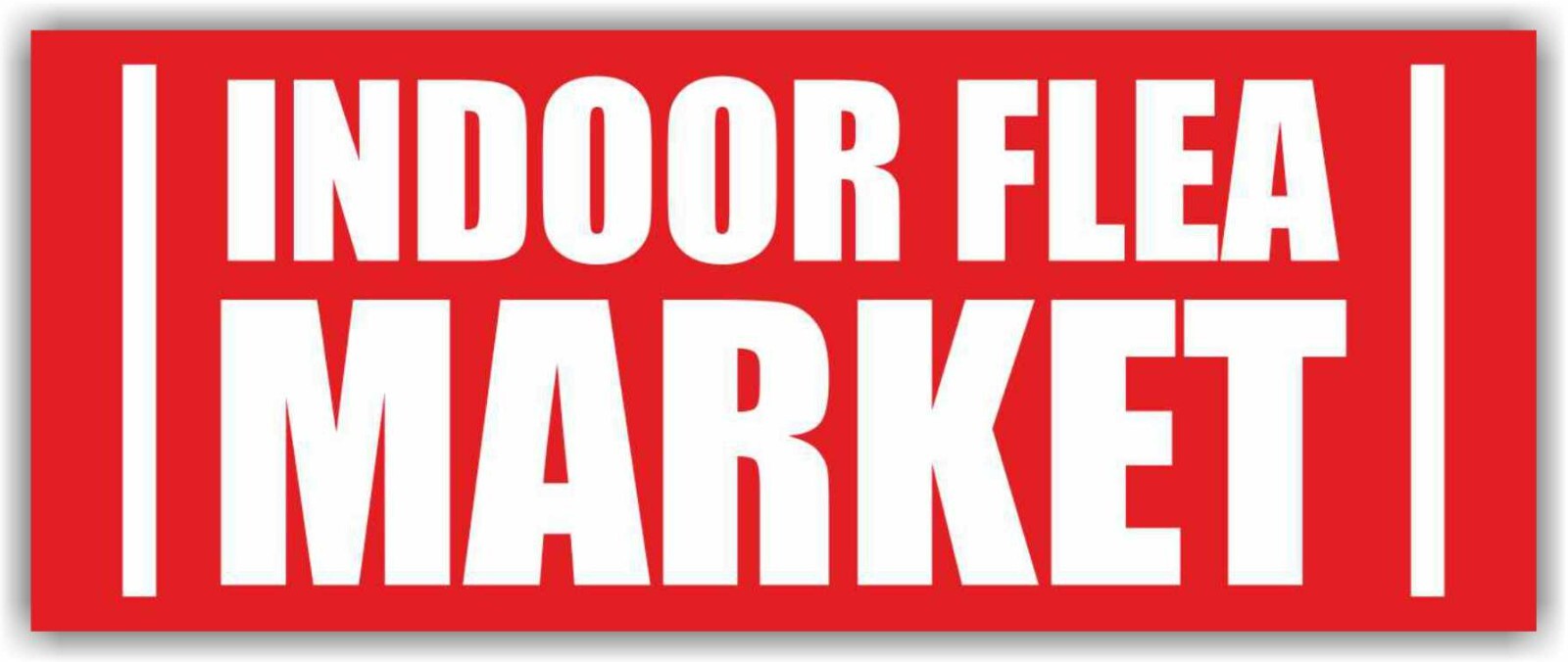 INDOOR FLEA MARKET Advertising Banner Vinyl Mesh Sign antiques collectibles mart