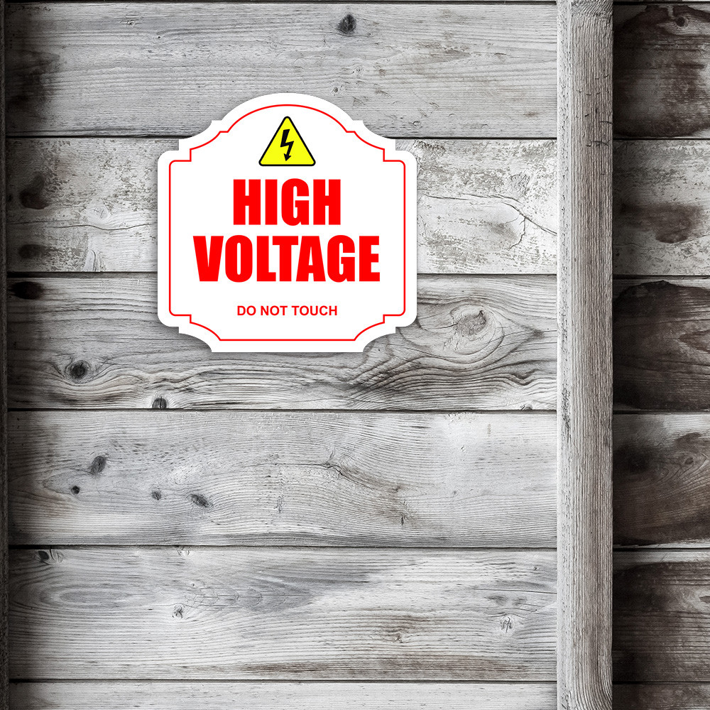 Heritage Plus High Voltage – Do Not Touch Wall or Door Sign | Business Signage