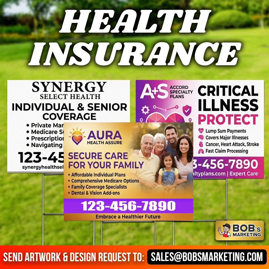 20 Pack Custom Yard Signs 24×18 Full Color Wholesale Printing + Metal H Stakes