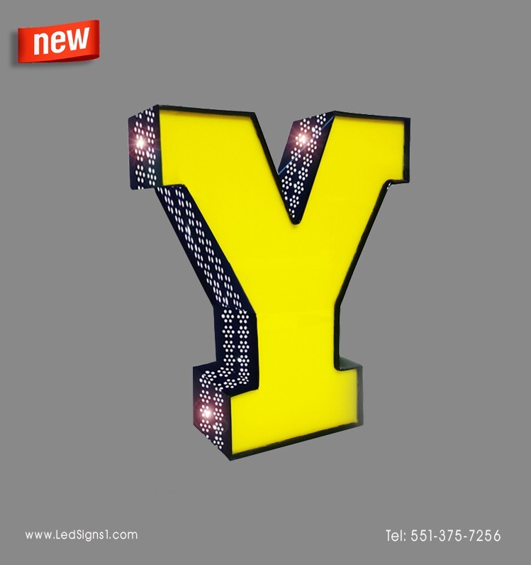 New Custom Made Led Channel Letter, Front-Lit and side-Lit 20 Inches