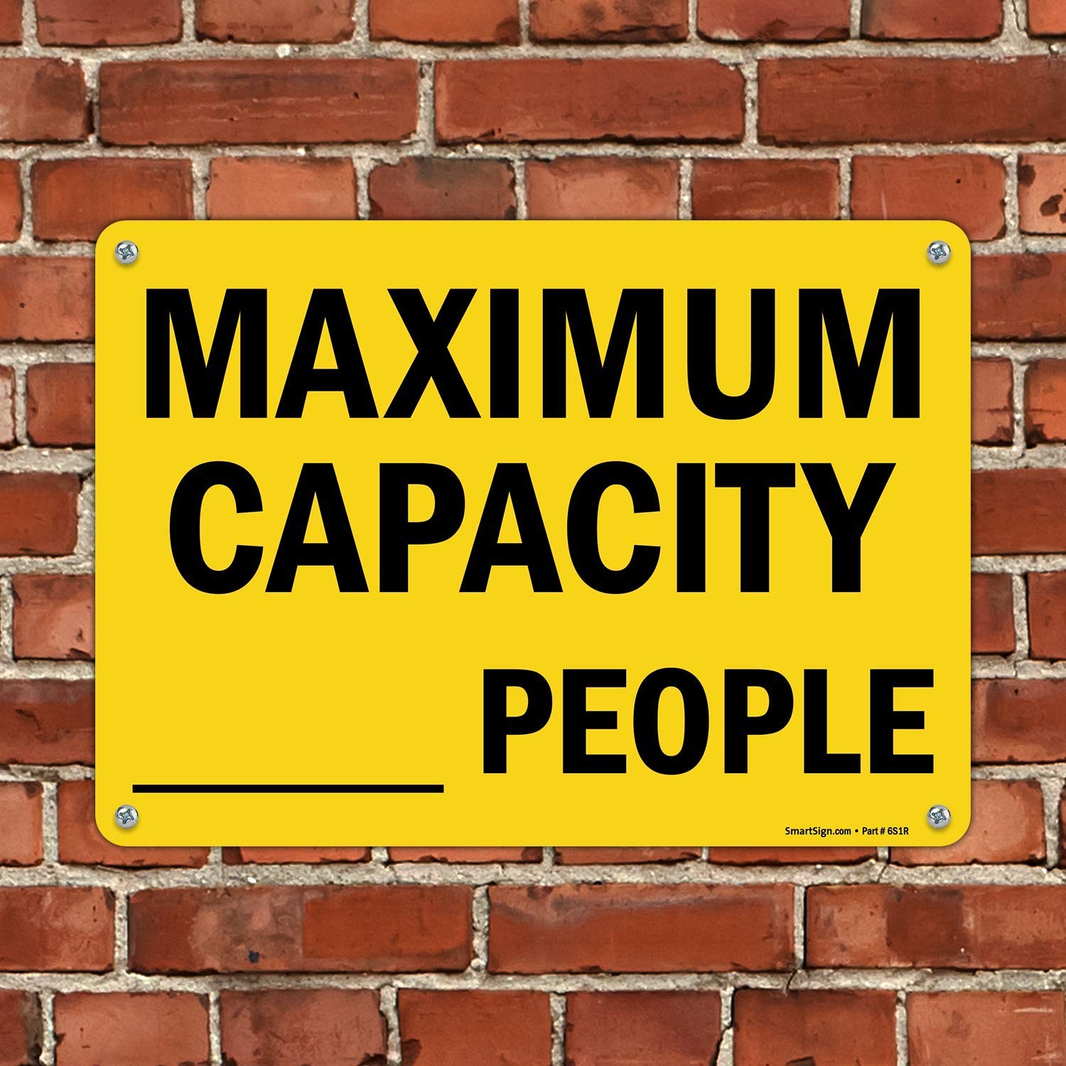 10×14 Inch Maximum Capacity WriteOn Sign 55 Mil HDPE Plastic Black Yellow