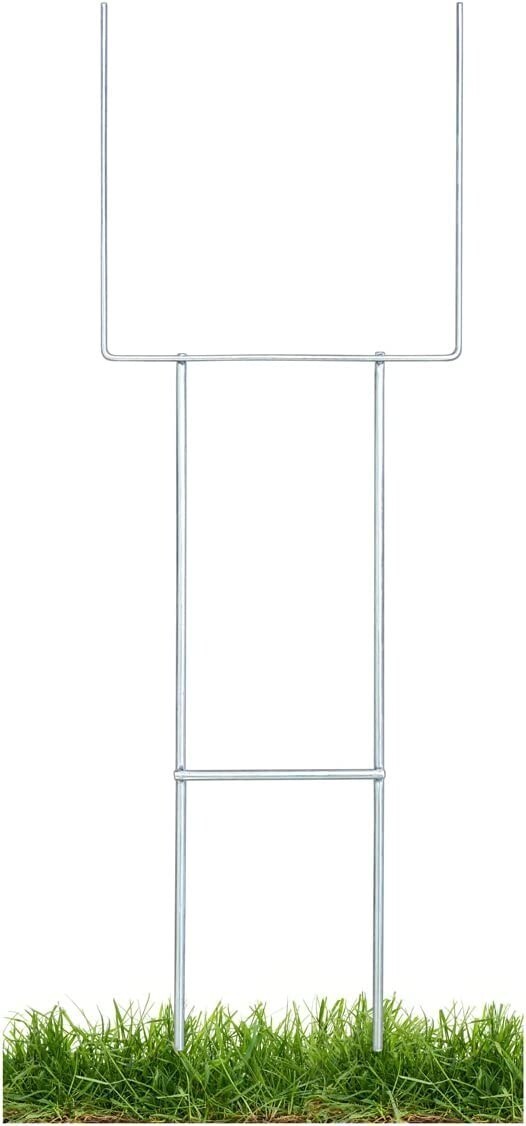 50 Pack 30&Prime;Heavy Duty Stakes .25 Diameter Metal Wire Step Stake for Yard Sign