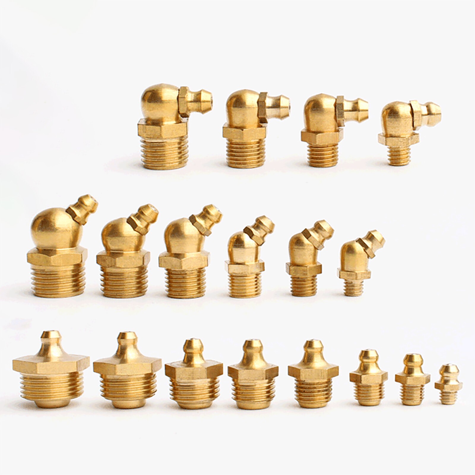 Grease Nipples Metric Fitting Straight 45° 90° M4 M5 M6 M8 M10 M12 M14 M16 M20