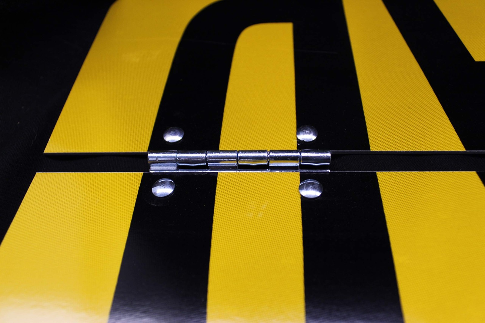 Oversize Load Sign – Aluminum, Center Hinged, Reflective Black Yellow, 60&Prime; x 12&Prime;