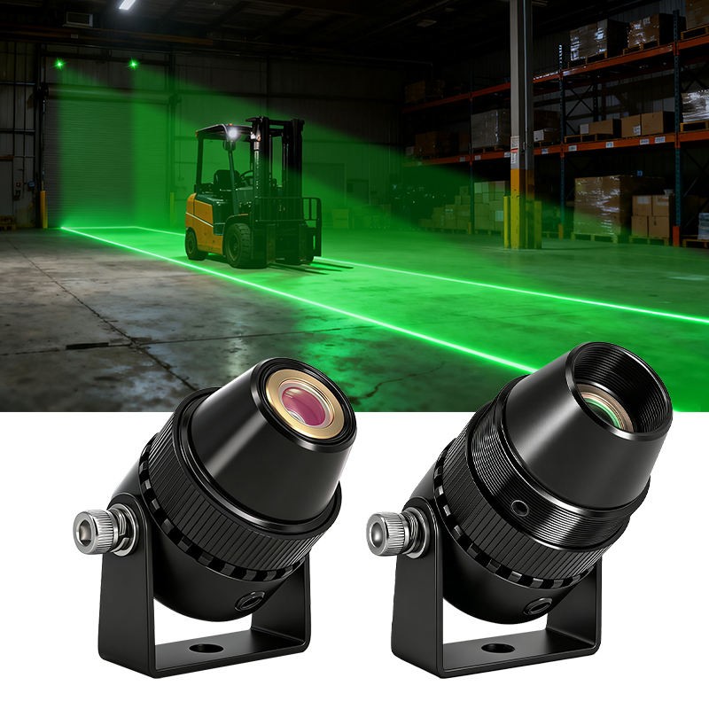 1-4Pcs Adjustable Forklift Floor Warning Light Safety Laser Line Projector
