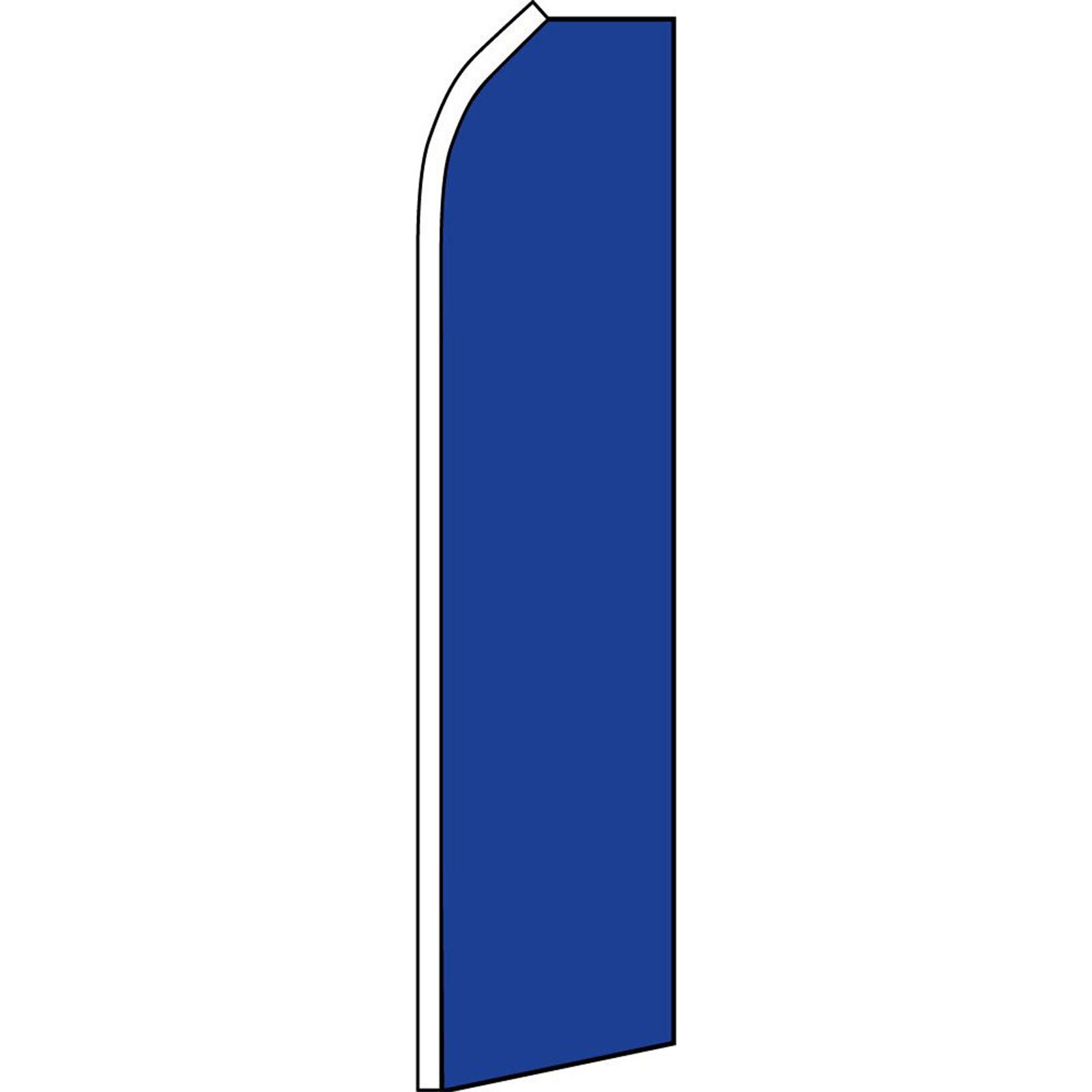 Solid Dark Blue 2 1/2 ft X 11 1/2 ft Swooper Flag (Hardware Sold Separately)