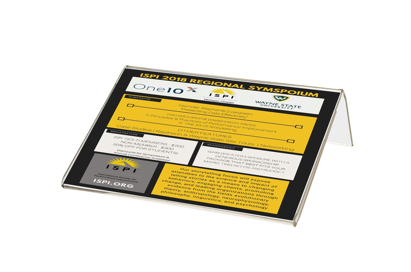2 Pack Sign Holder 5&Prime; x 3&Prime; Slanted Desk Plastic 5&Prime;w x 3&Prime;h Side Load, Clear