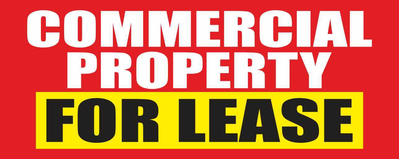 COMMERCIAL PROPERTY FOR LEASE Advertising Banner Vinyl Mesh Sign Retail Store