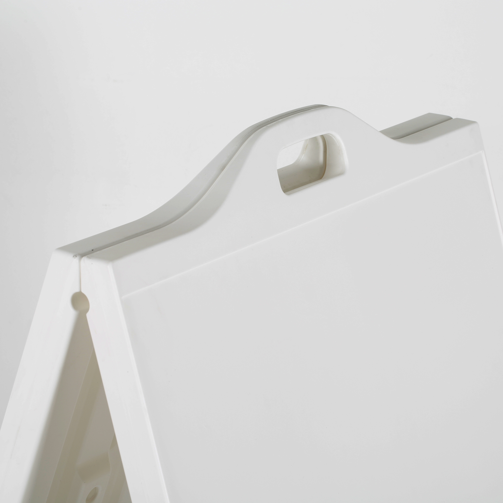 Street Sidewalk Sign A-Frame Folding Portable Double Sided 24×36 White Lot of 2