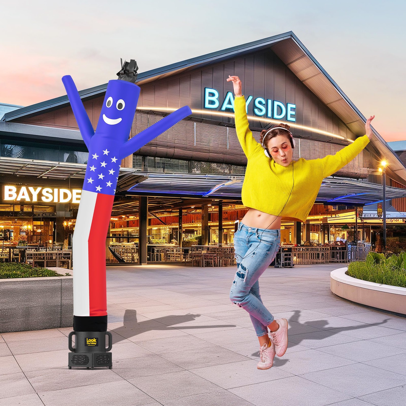 6ft Inflatable Tube Man – Wacky Waving Air Dancer for Advertising Events