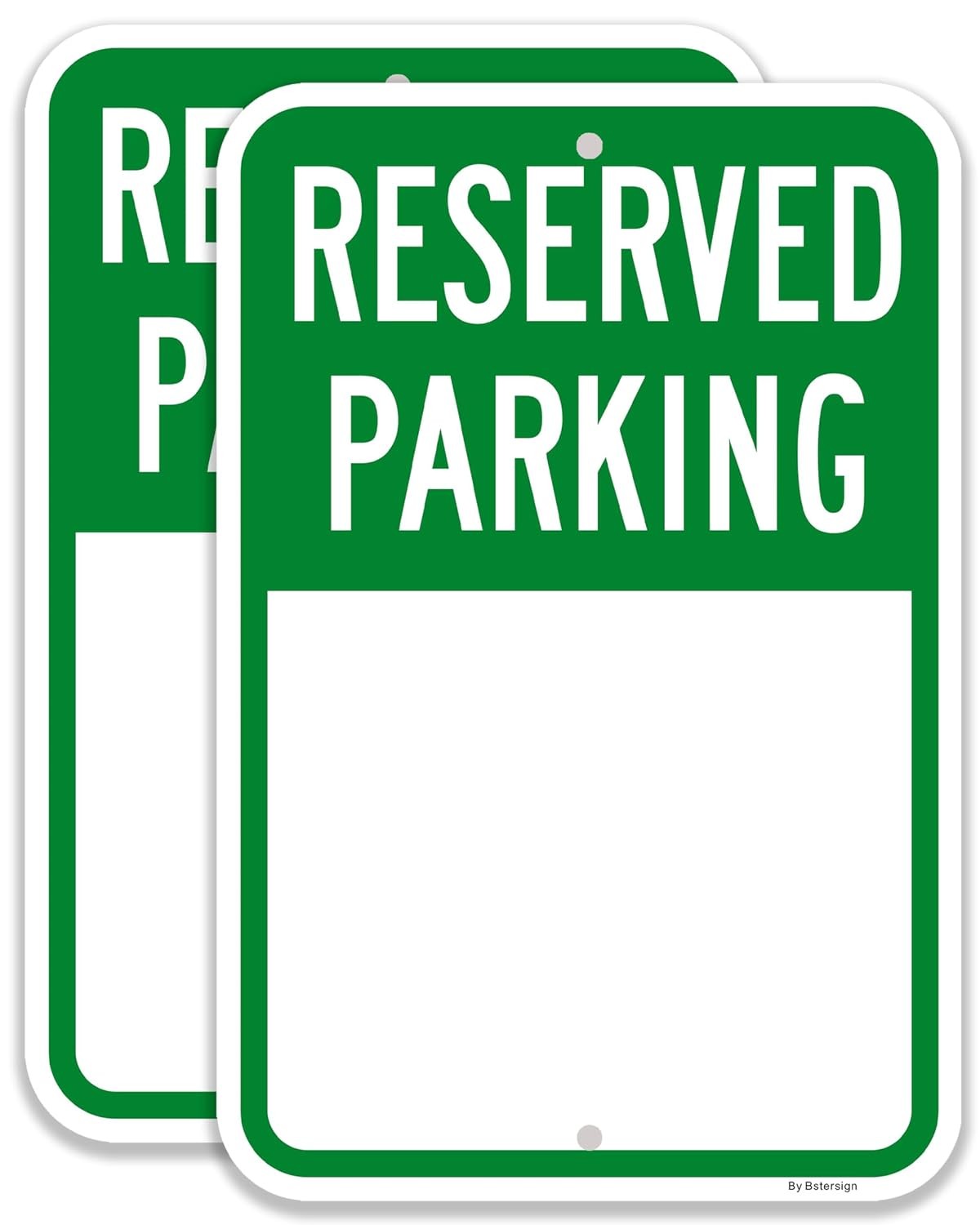 2-Pack Large Reserved Parking Sign for Tenants Only, 18 x 12 inches, Reflective