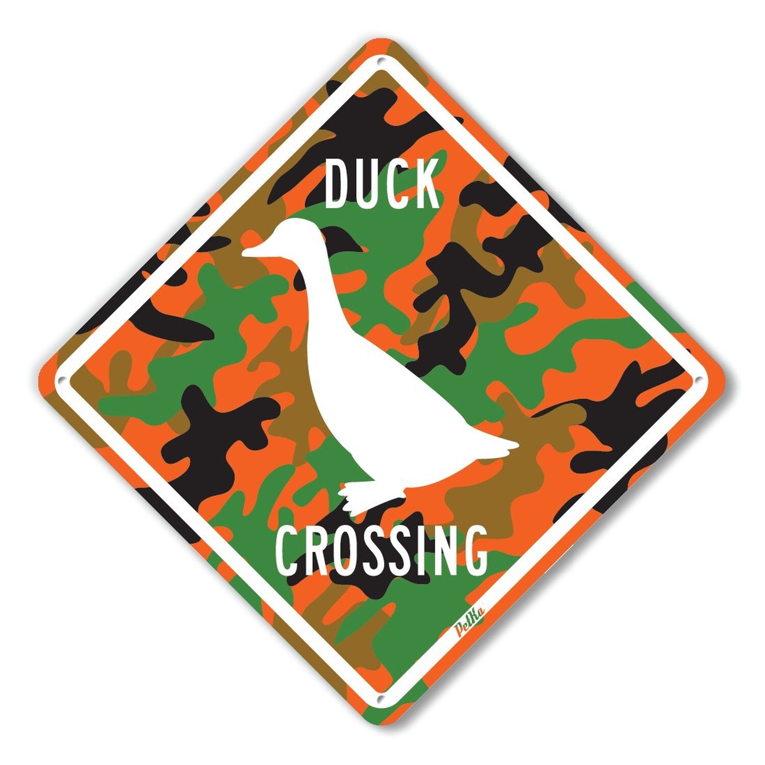 PetKa Signs and Graphics PKAC-0117-NA_10x10 « Duck Crossing » Aluminum Sign, 10…