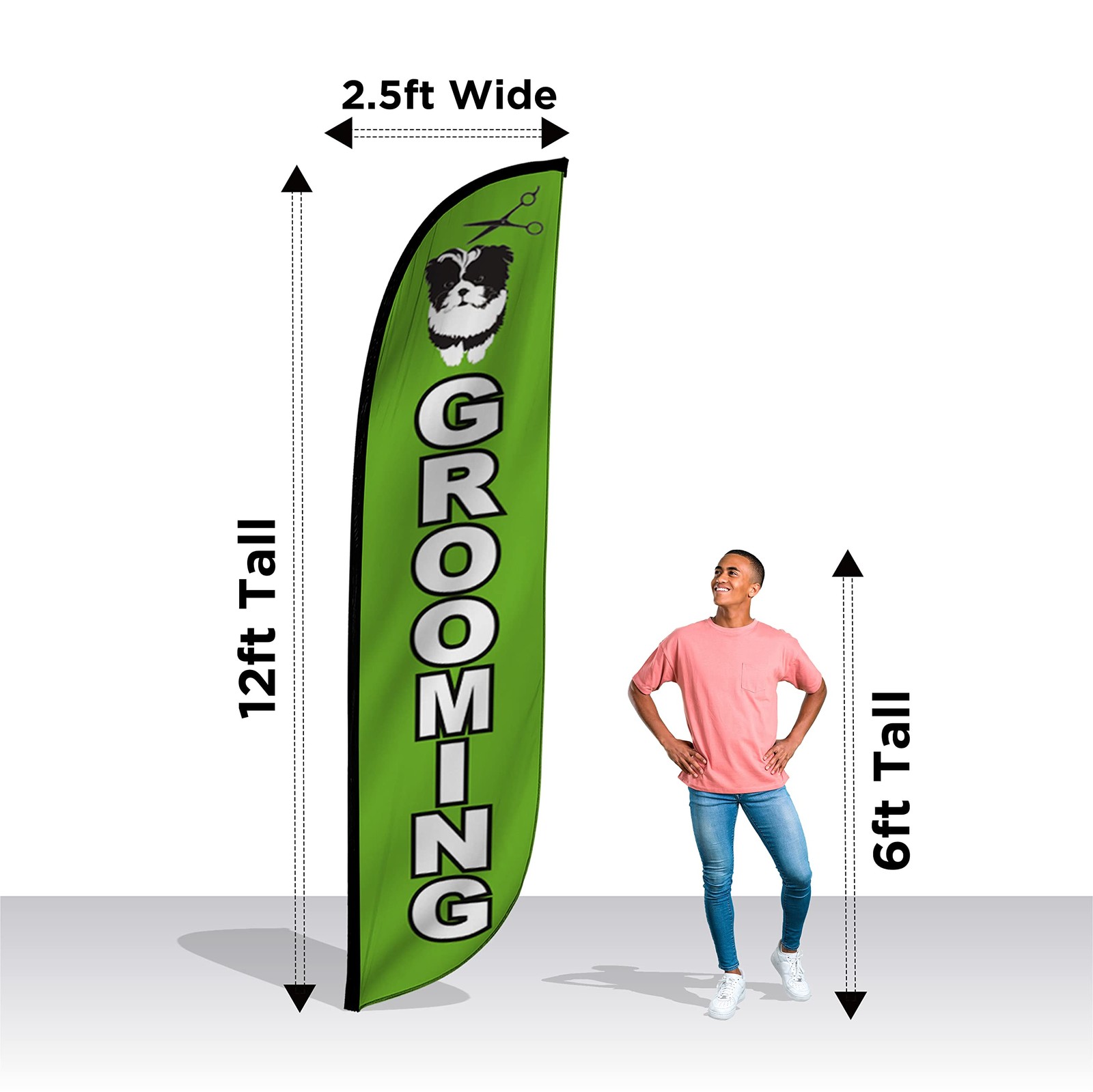 Lookourway Feather – 12 Feet Tall Advertising For Outdoor Business And