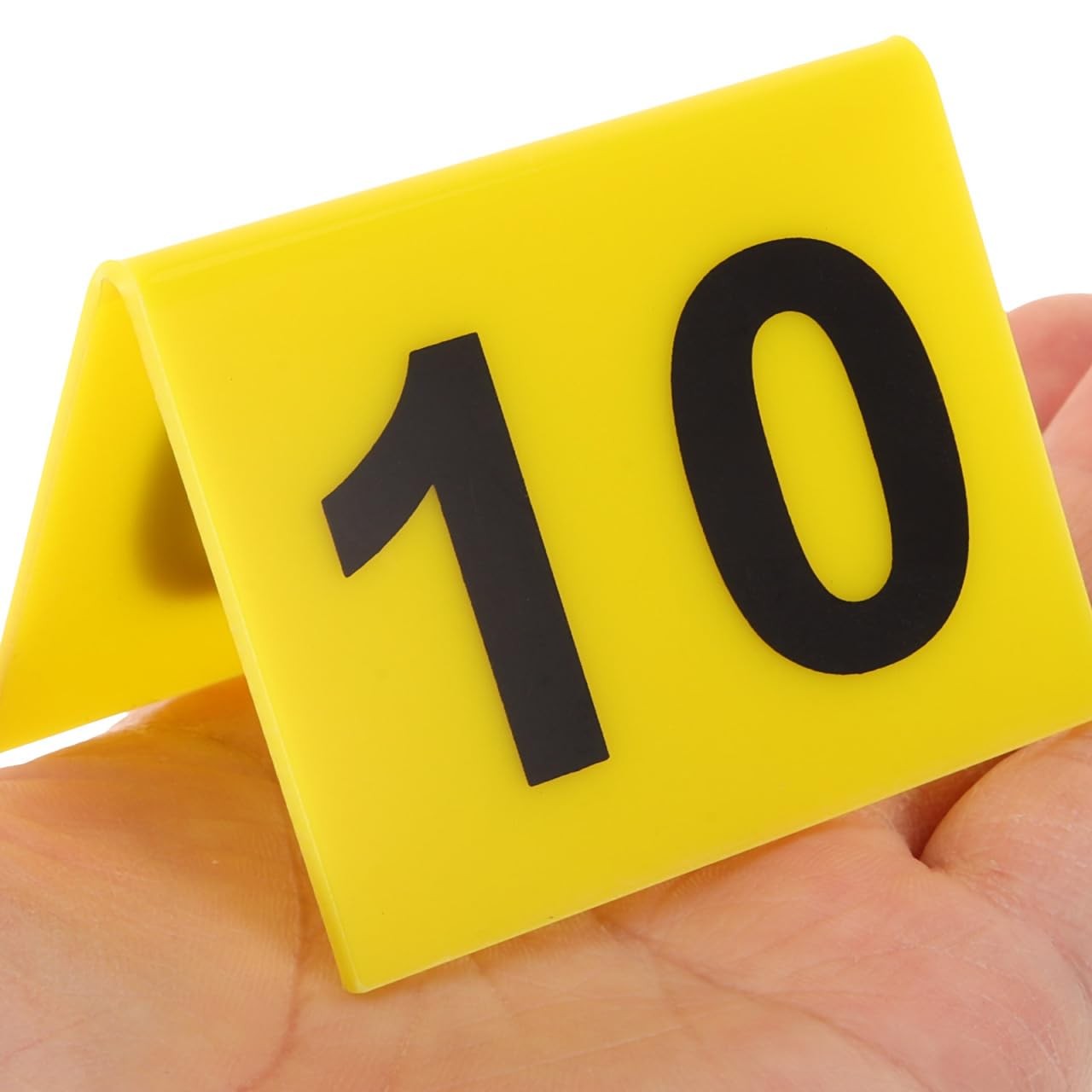 10PCS Restaurant Table Numbers,1-10 Evidence Markers Double Side Numbered Tab…