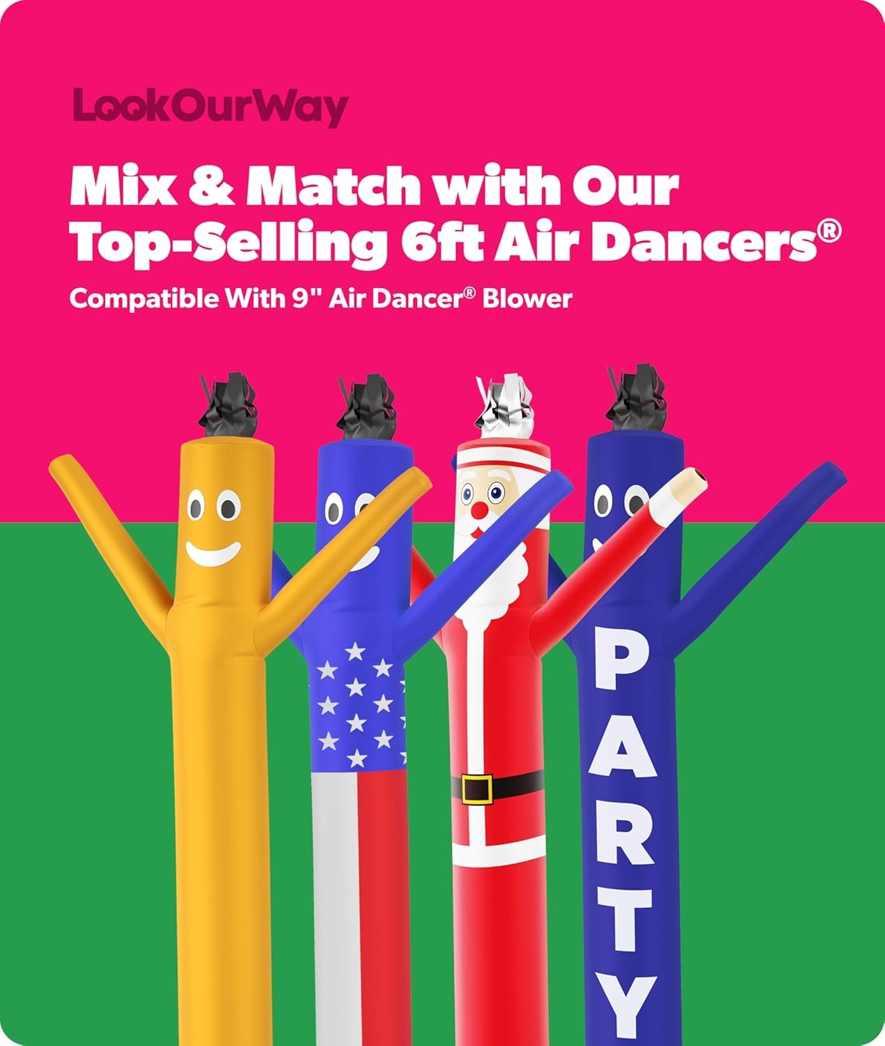 Air Dancers Wacky Waving Inflatable Tube Guy – 7Ft Tall Inflatable Advertising W