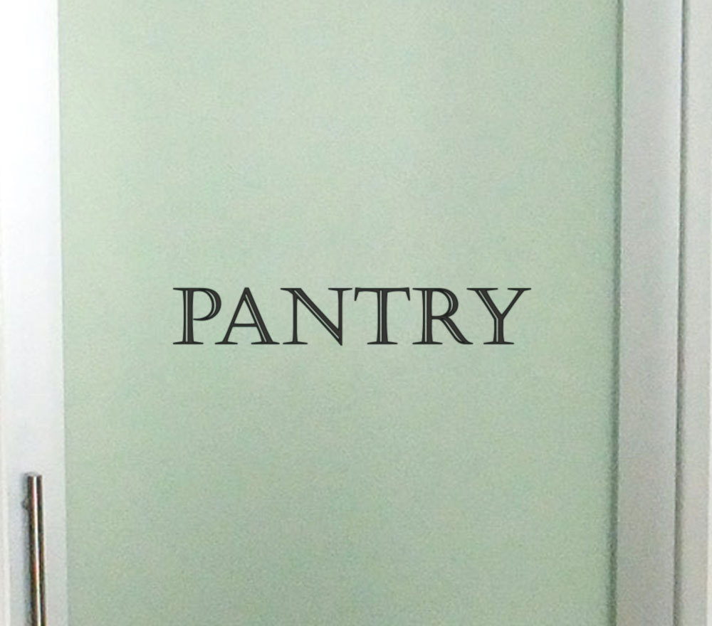 1x Custom Pantry Bathroom Roo Toilet Laundry Glass Door Decal Sign Sticker