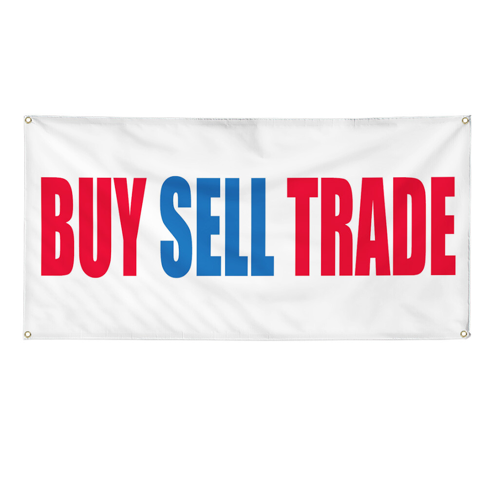 Vinyl Banner Multiple Sizes Buy Sell Trade Promotion Business Trade Shows