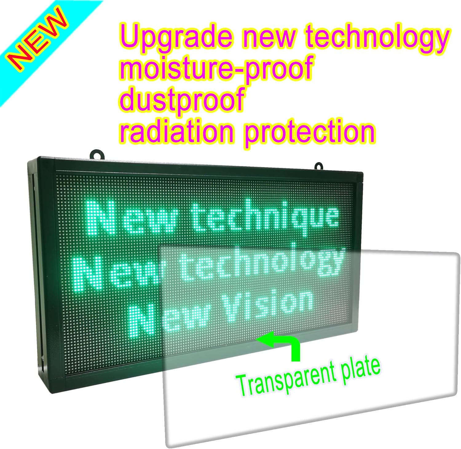 P3 Full Color LED Sign 16&Prime;x8.7&Prime; – Wifi Programmable Scrolling Display Board