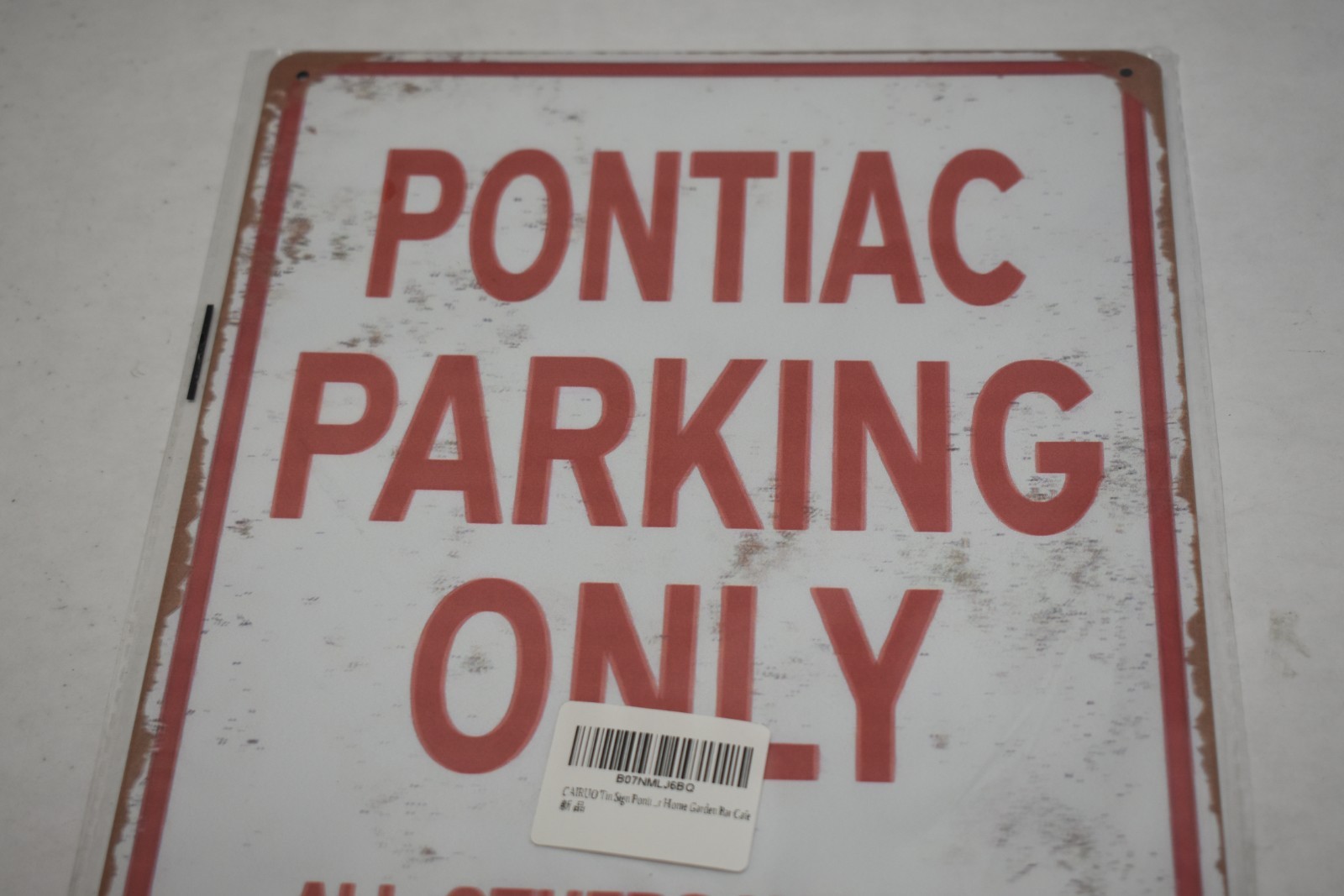 Pontiac Parking Only Metal Sign 8&Prime; x 12&Prime; Aluminum Stainless Steel Sign 2 Pack
