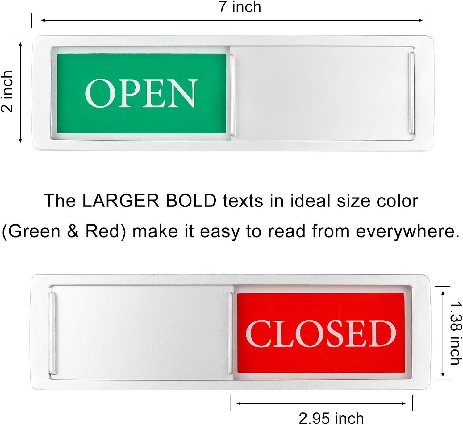 Open Sign for Business, Open Closed Slide Door Sign for Office Store Private Stu