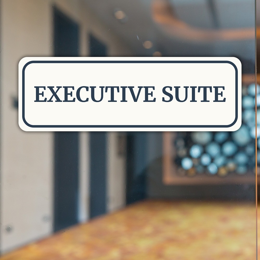 Standard Plus Executive Suite Wall or Door Sign | Office Room Directions