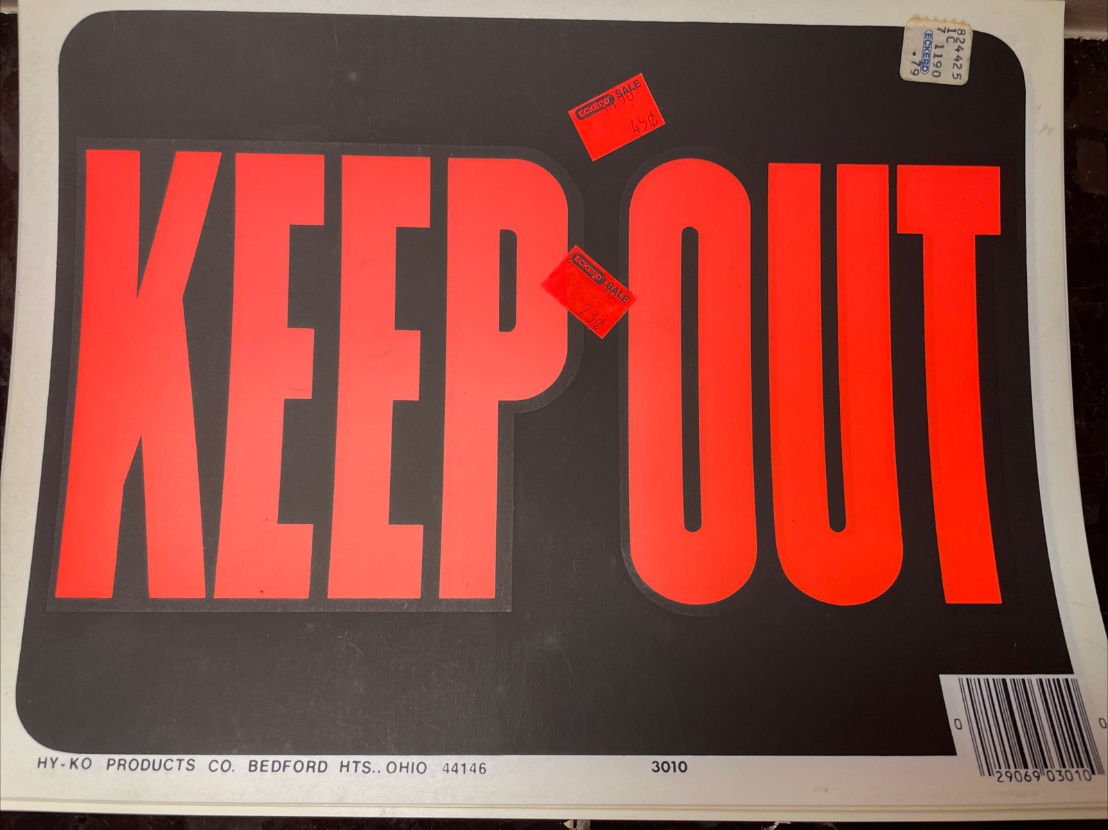 Lot Of Vintage Hy-Ko Products Signs For Rent Keep Out No Parking FSBO 12” X 9”