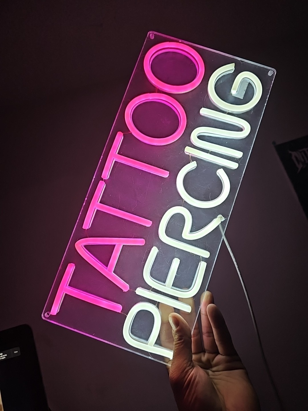 Body Piercing LED Neon Sign Usb And Switch Used