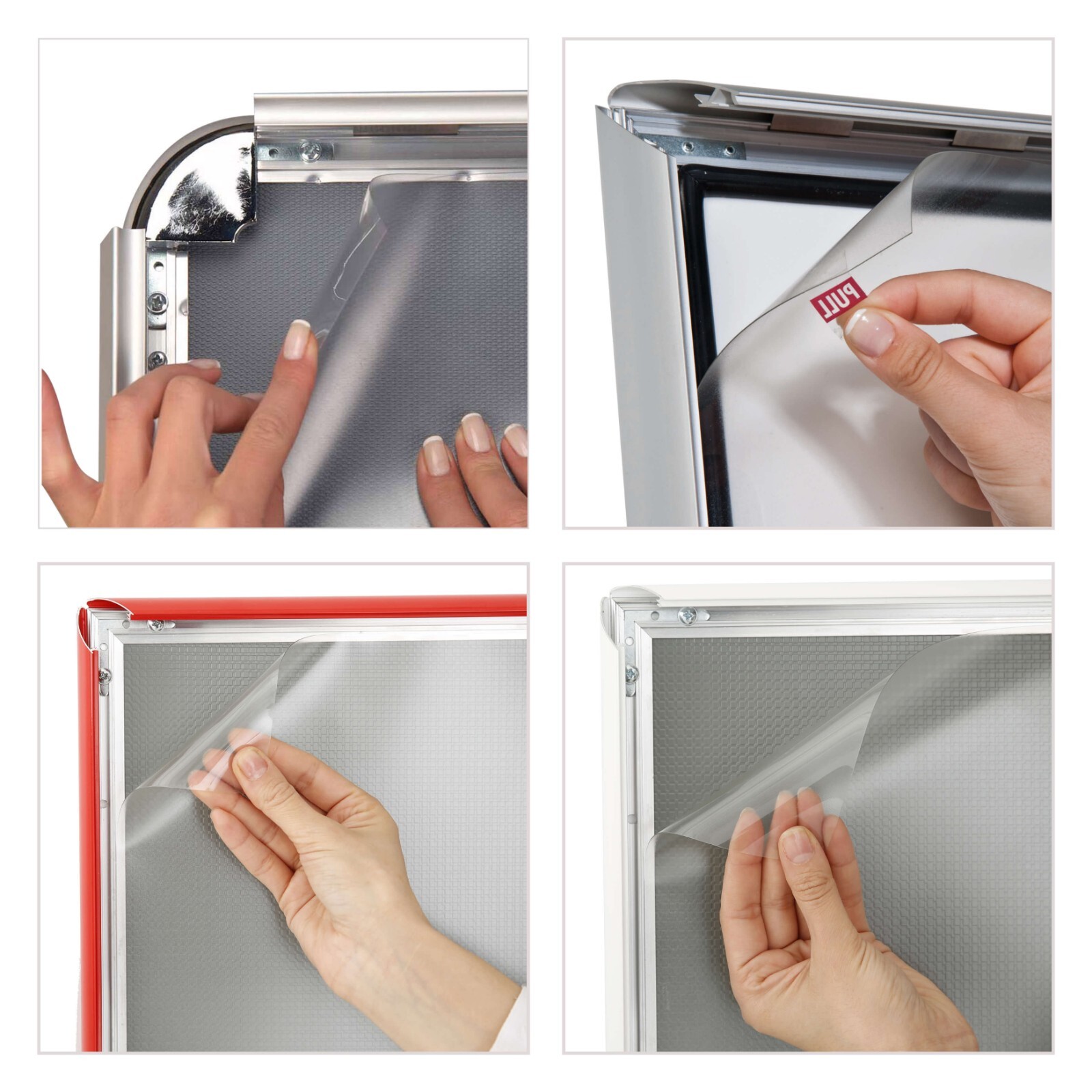 Anti-Reflex PET Cover 17×22&Prime; Clear Lens for Business Slide-In Snap Poster Frames