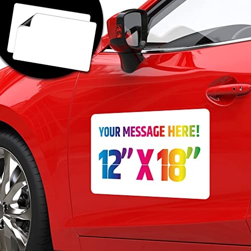 Premium Magnetic Car Signs (Blank) – Will Never Fly Off Your 18&Prime;x12&Prime;